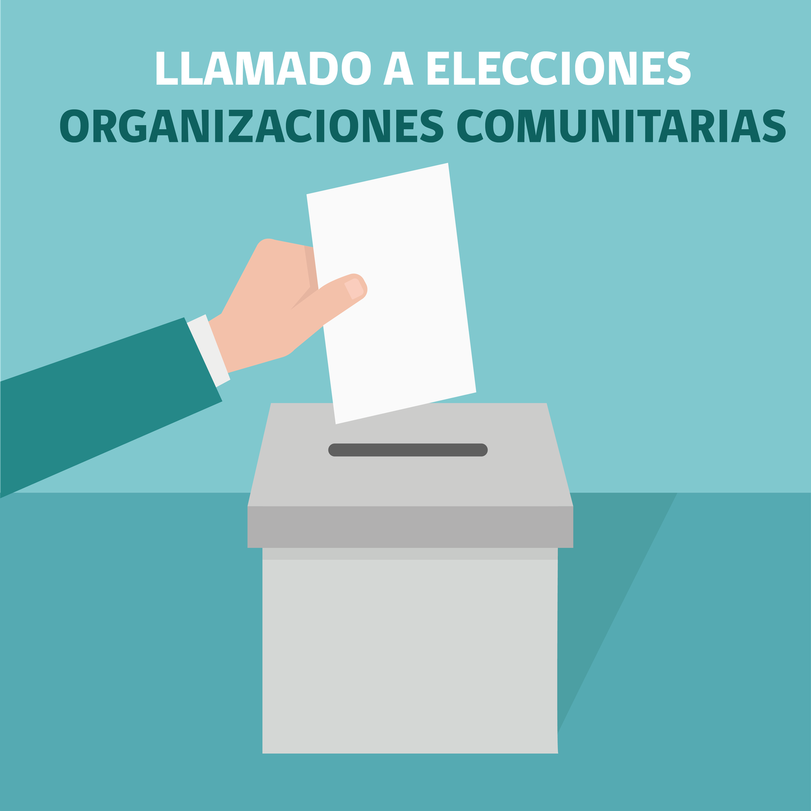 Vecinos votando en elección de junta vecinal