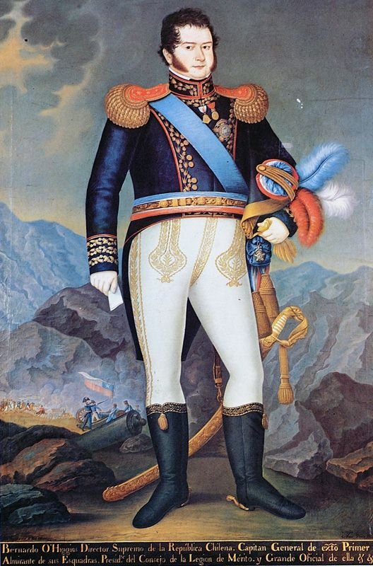 Retrato del actor caracterizado como Bernardo O'Higgins
