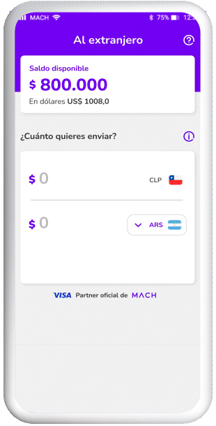 Imagen de transferencia bancaria internacional con Bci