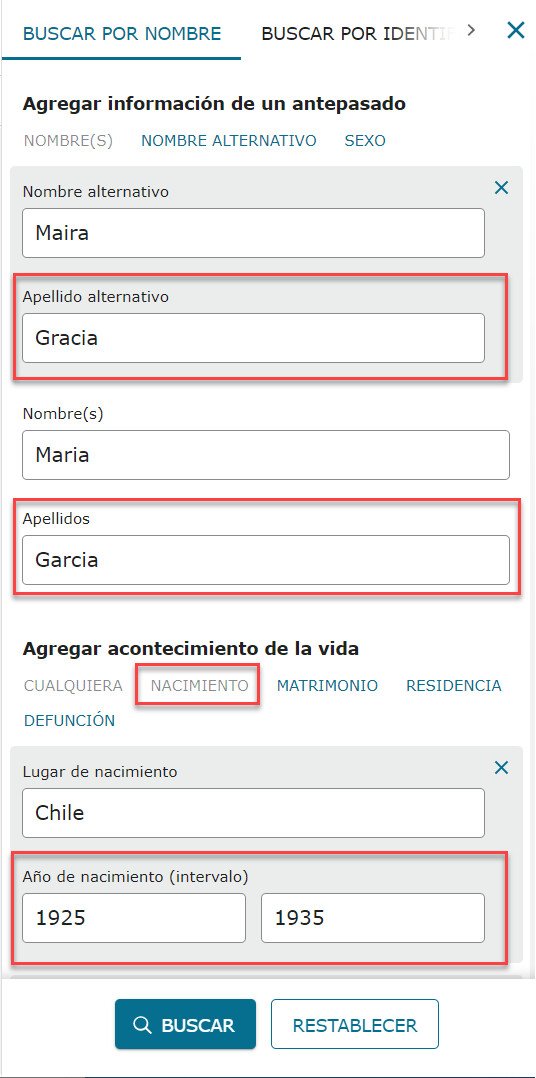 Dónde buscar personas fallecidas por nombre y apellido