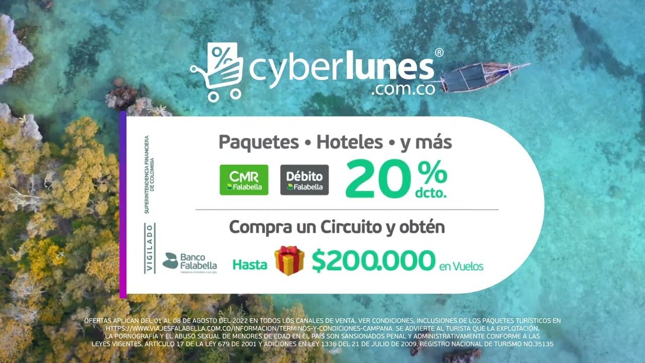 Cyber Monday 2024 Viajes Falabella Erica Stephie