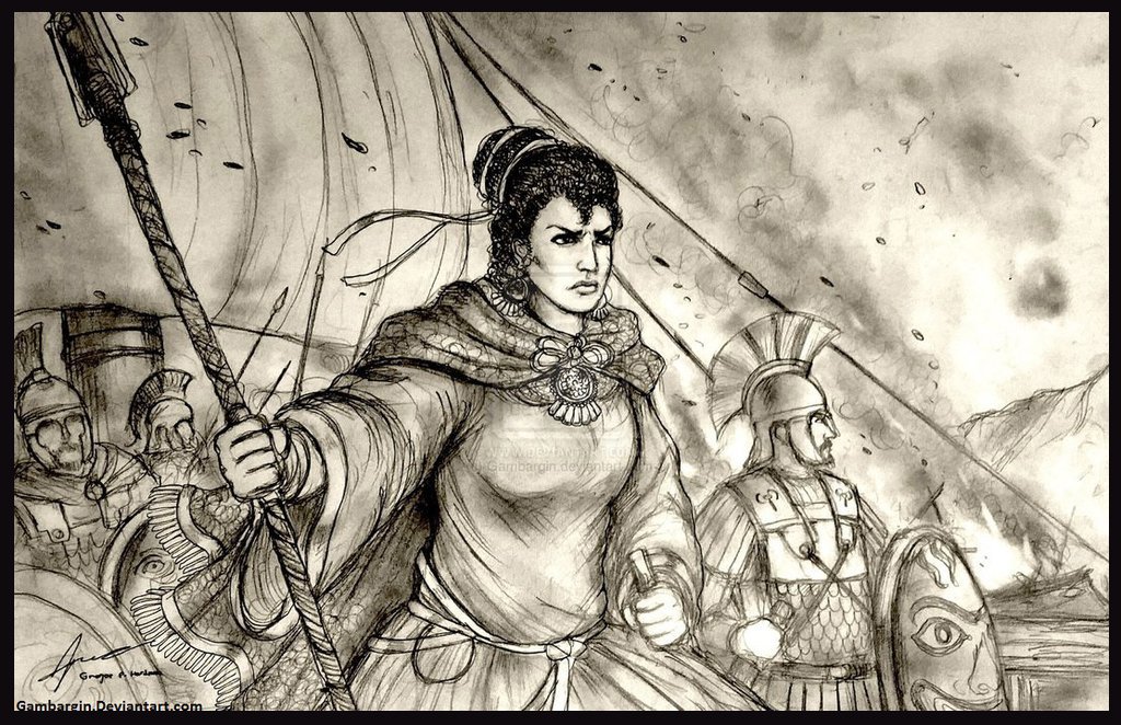 ilustracion de la protagonista saber en combate