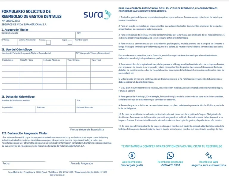 Cómo solicitar reembolso Fonasa por consulta particular