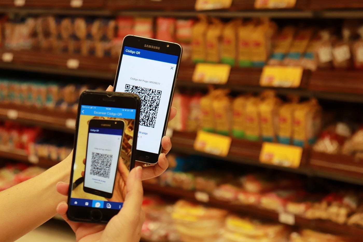 pago de cuentas en supermercado con celular