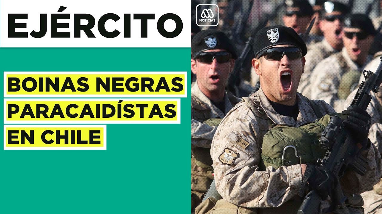 soldado chileno con boina negra militar