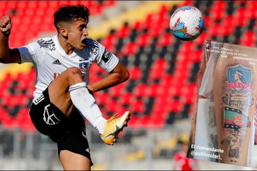 un hincha de colo colo celebrando un gol
