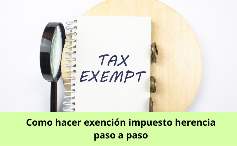 como obtener el certificado de exencion de impuesto a la herencia online